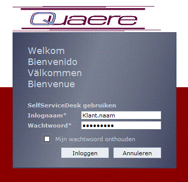 Klanten Login